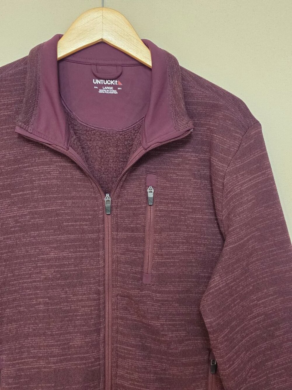 Untuckit Kezoh Full Zip Fleece Jacket L